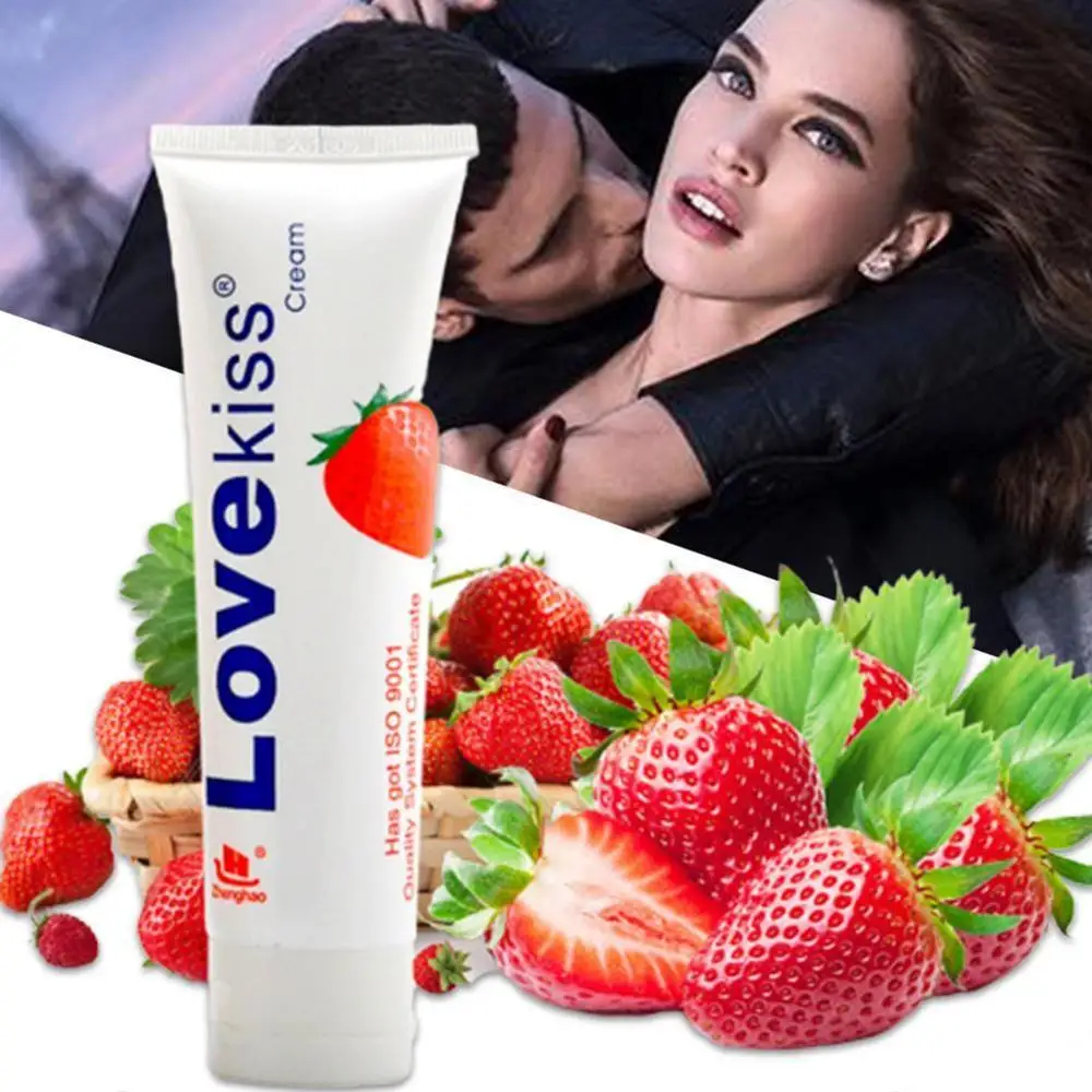 Лубрикант клубничный банановый крем смазка для массажа секса анального оральный