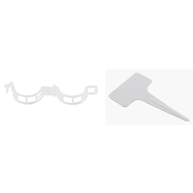 

100Pcs Tomato Garden Plant Support Clips E5M1 & 100Pcs Plastic Plant Tags T-Type Nursery Garden Labels
