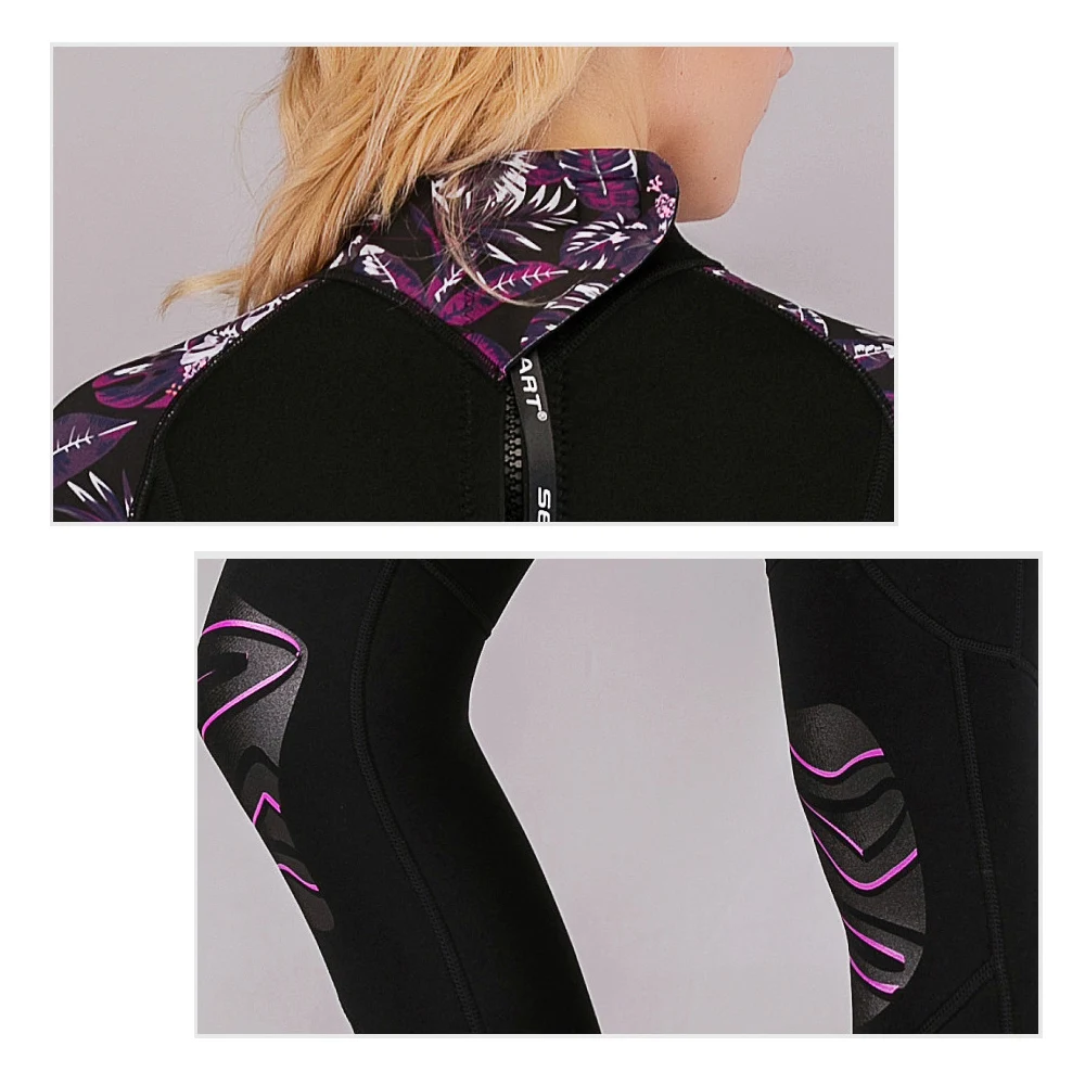 Sbart 3mm Full Body Wetsuit Neoprene Couple Spearfishing Surf Diving Suit Scuba Dive One-piece Sun Protection Thick Wetsuits | Спорт и