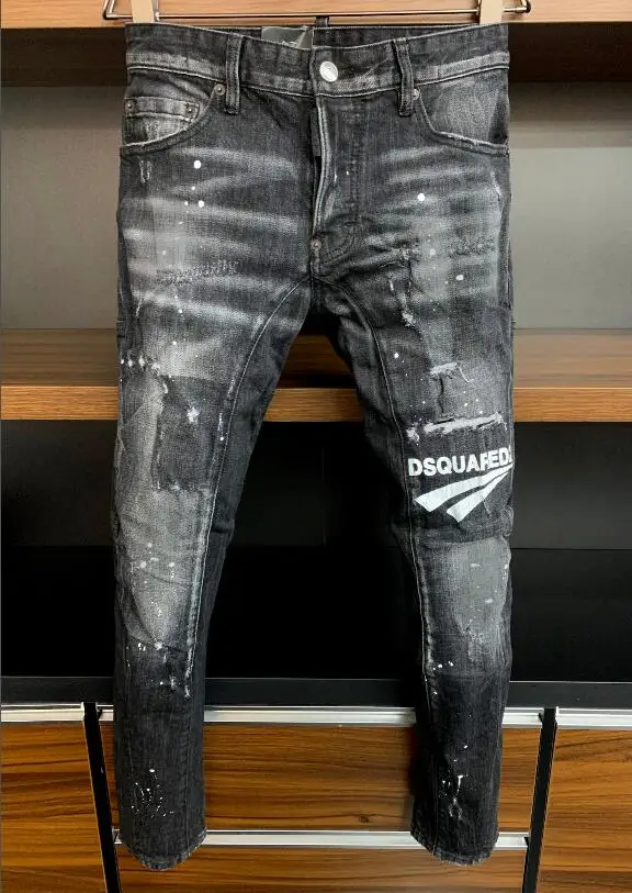 

Original HOT classic dsquared2 classic retro Top-men Ripped jeans jogging track pants A396 Shipping within 48 hours clothes