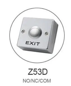 Кнопка дверных ворот из цинкового сплава переключатель &quotExit&quot система контроля