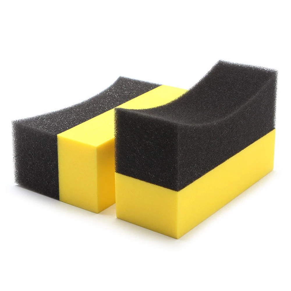 

1/2/3Pcs Household Car U-Shape Tire Waxing Polishing EVA Sponge Block Cleaning Brush Tool Auto Accessories