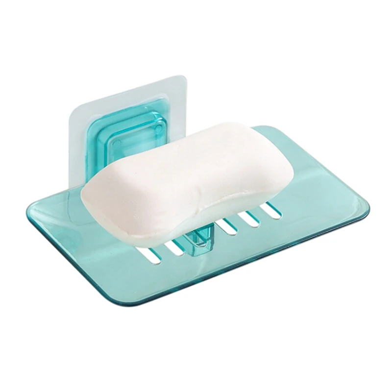 

Bathroom Shower Soap Dishes Drain Sponge Holder Wall Mounted Bathroom Organizer Storage Rack Soap Box Housekeeping Container 2 2