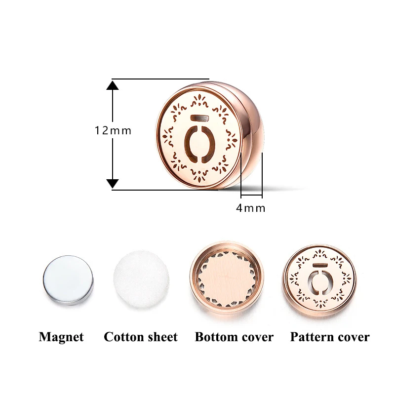 2021 New Aromatherapy Mouth Mask Buckle Brooches Cufflinks 12mm Stainless Steel Locket Perfume Essential Oil Diffuser Face Clip | Красота и