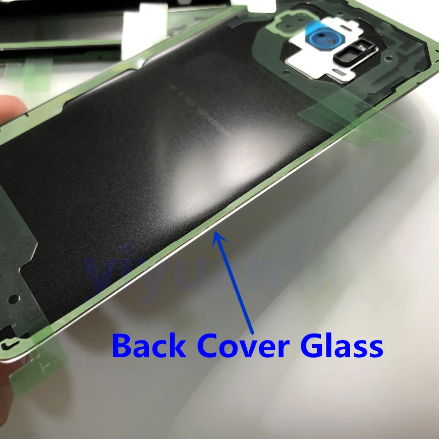 S8 аккумулятор задняя крышка стеклянная дверь Корпус Замена для samsung Galaxy S8 G950 G950F G950FD SM-G9500+ водонепроницаемый клей