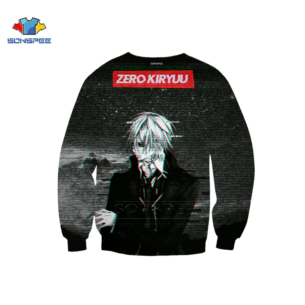 

SONSPEE Vampire Knight Anime Sweatshirt New Men Women Hoodies 3D Print Harajuku Long Terror Sleeve Fashion Top O Neck Pullover