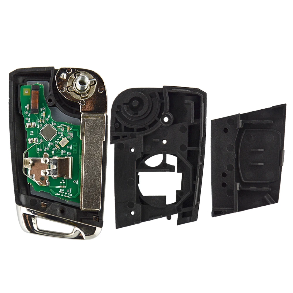 Модифицированный дистанционный Автомобильный ключ Okeytech 3 кнопки 433 МГц для VOLKSWAGEN