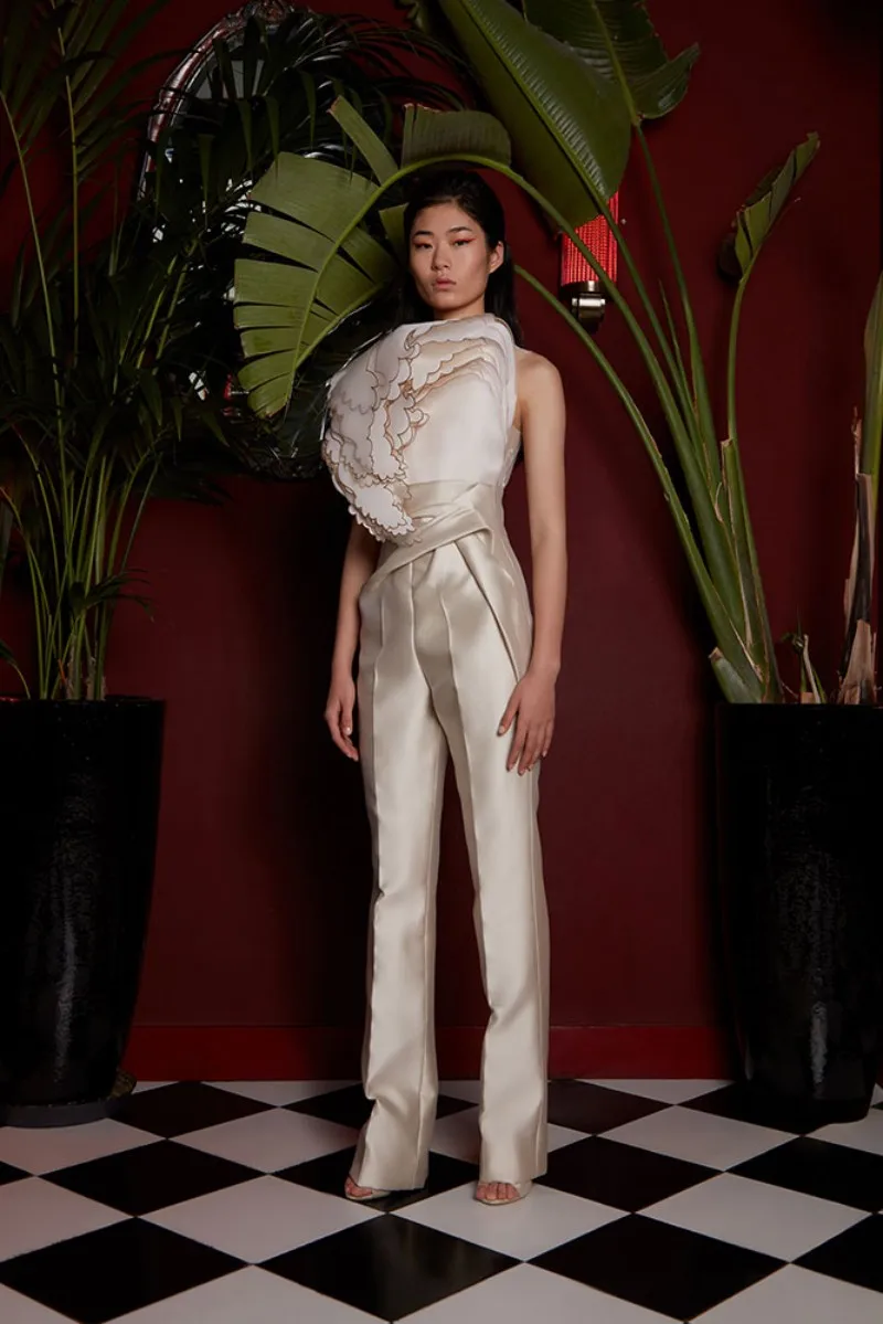 Уникальные 2020 комбинезоны платье для выпускного вечера с круглым вырезом