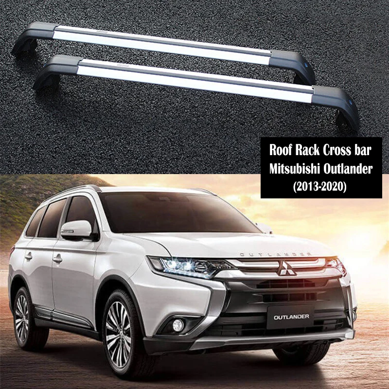 Стойка на крышу из алюминиевого сплава для Mitsubishi Outlander 2013 2020 рельсы багажа