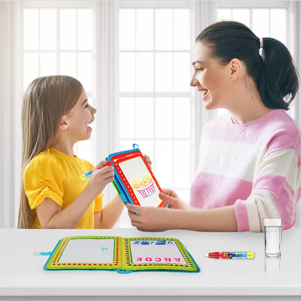 Монтессори раскраска книга каракули и волшебная ручка живопись доска для