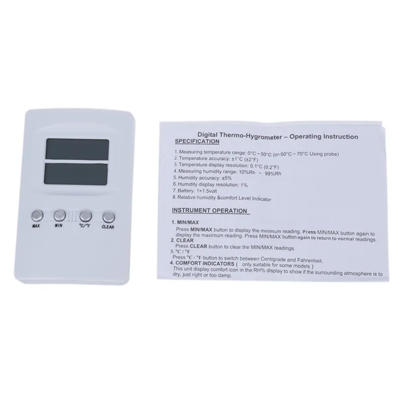 

Thermometer Hygrometer Digital Moisture Meter