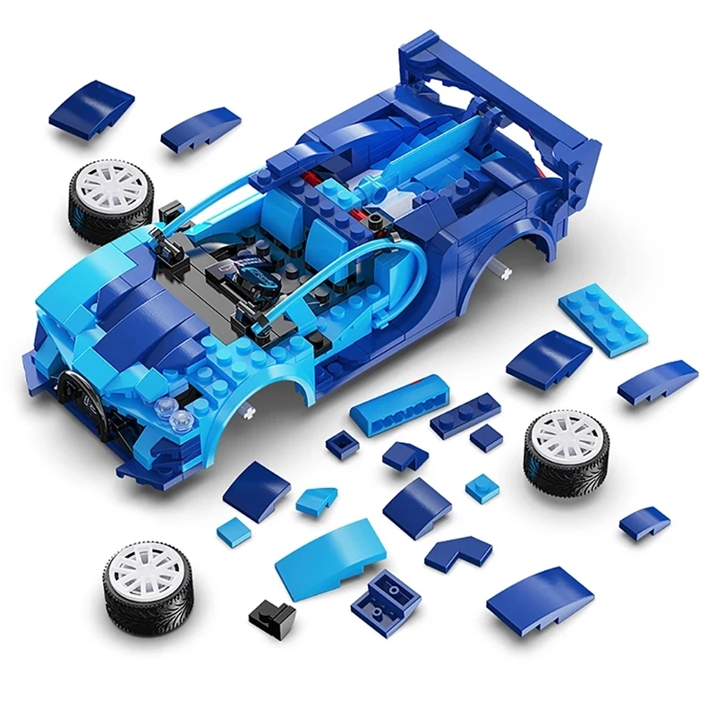 

City Remote Control RC Super Sports Car Building Blocks Racing Car Compatible MOC DIY Vehicle Model Bricks Toy for Children CADA