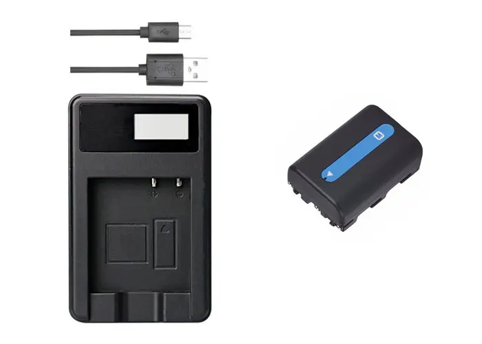 Фонарь фонарь стандарта FM50 FM51 с USB зарядкой для фонарей Sony|Цифровые аккумуляторы|