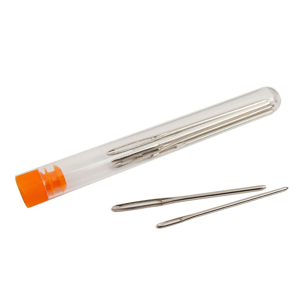 9 шт. Нержавеющая сталь швейная игла с принтом большие глаза вышитая бисером