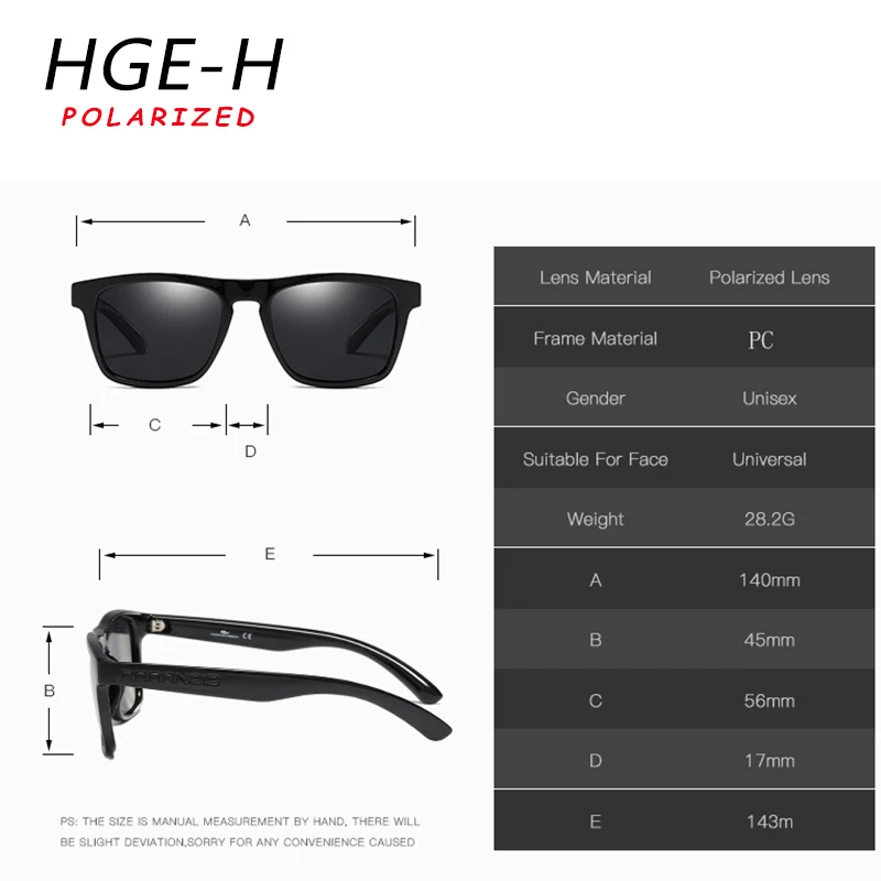 HGE-H, брендовые, спортивные, стильные, поляризационные, мужские солнцезащитные очки, высокое качество,, УФ линзы, солнцезащитные очки, мужские, для рыбалки и вождения, очки KE79