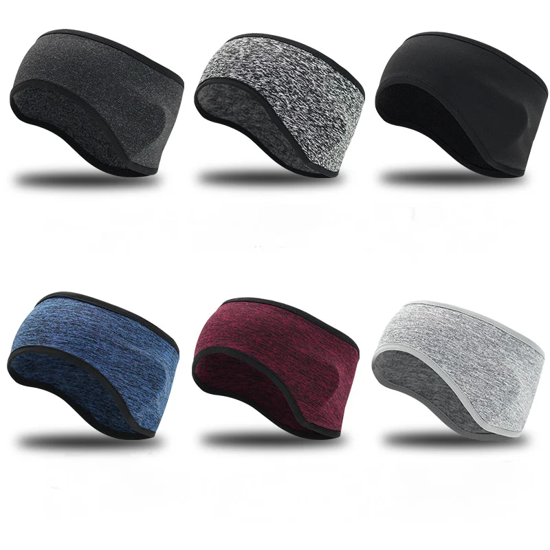 

Winter Windproof Motorcycle Headwear Thermal Fleece Bicycle Cap Running Skiing Forehead Protection Headband Outdoor Cycling