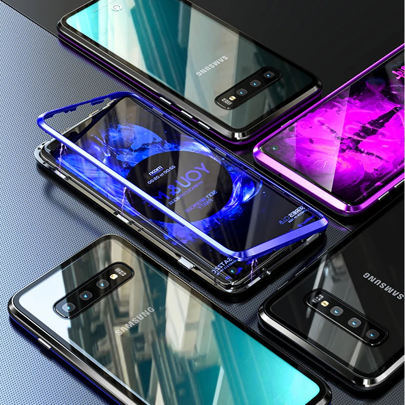 Роскошный Магнитный чехол для телефона Samsung Galaxy S10 Plus s S8 Note 8 S9 9 9|Бамперы| |