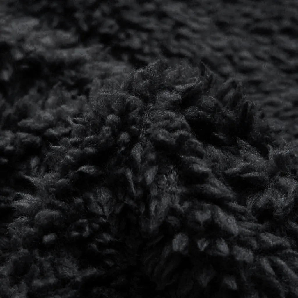 Feitong Women Warm Winter Fleece Hooded Parka Coat Womens Button Overcoat Fluffy Tail Tops Pullover Outwear Jacket | Женская одежда