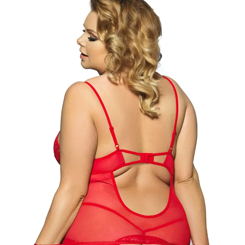 Женское кружевное эротическое нижнее белье с открытой спиной и наручниками|lingerie