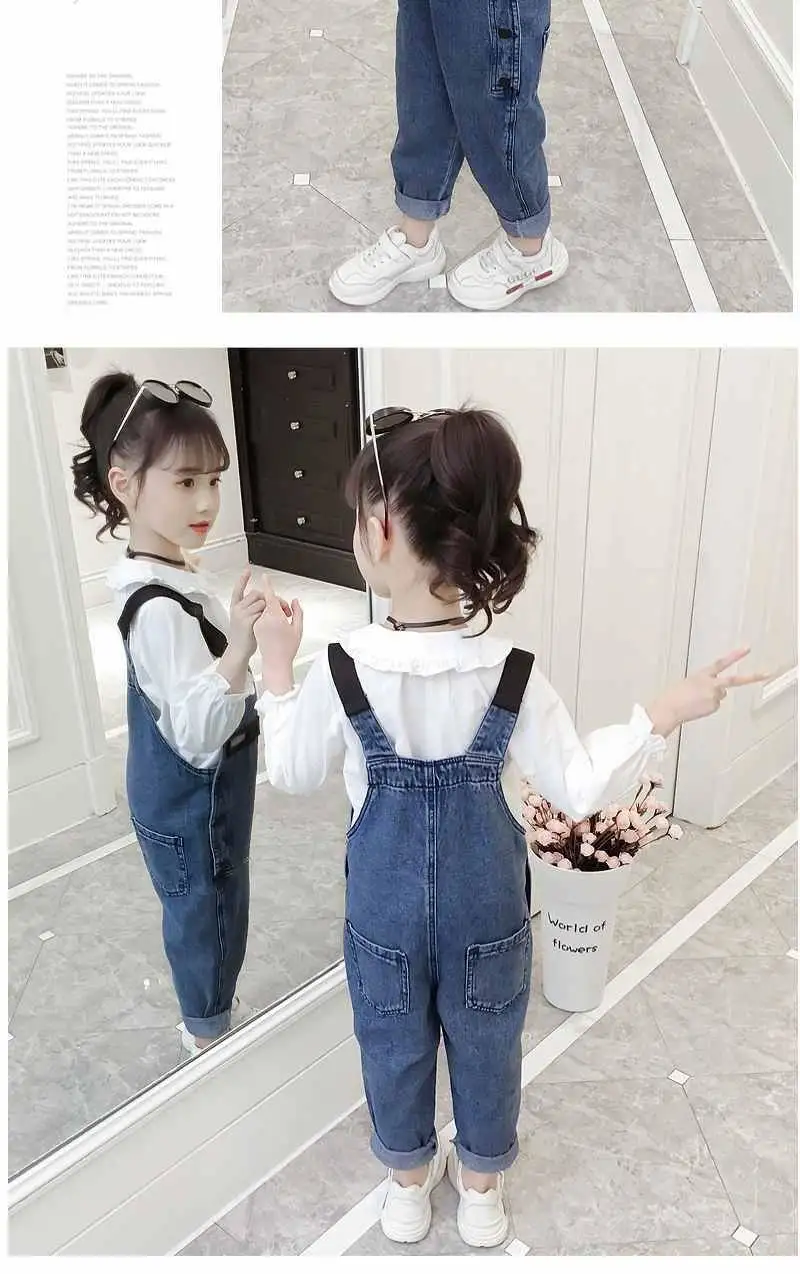 

Fashion Baby Girls Denim Pants Spring and Autumn 2021 New Children's Jeans Girls Trousers Children's Pants Korean Baby Clothes