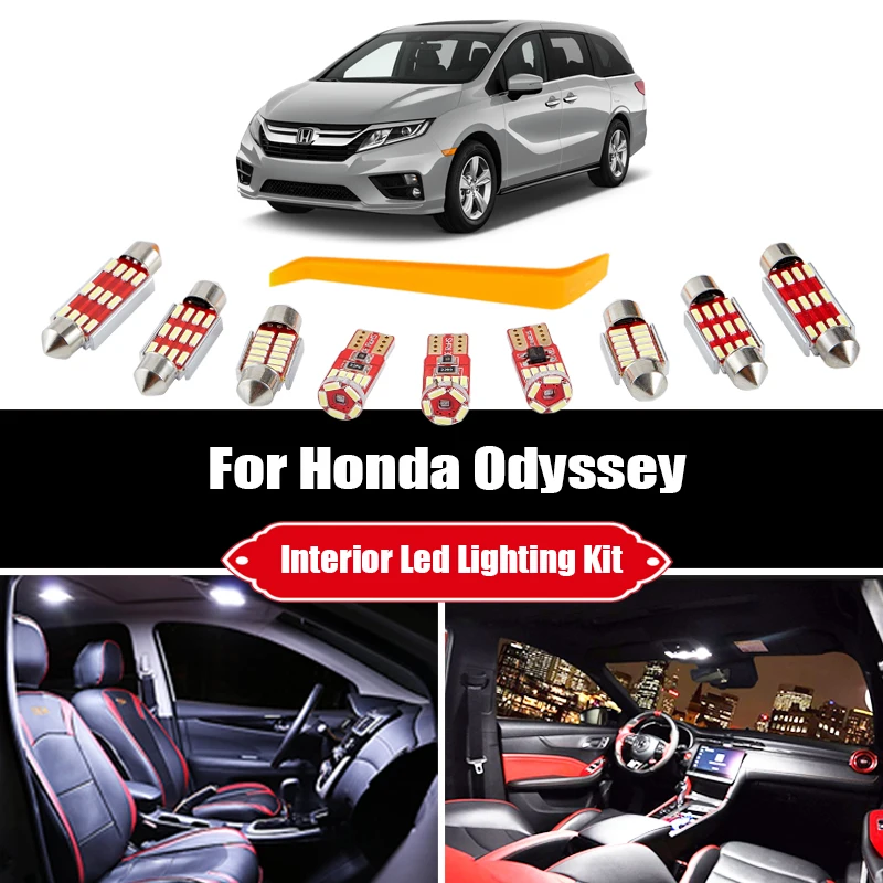 

Для Honda Odyssey 1995-2020 Canbus Автомобильный светодиодный Интерьер Карта купольный дверной светильник подсветка номерного знака автомобильный свет...