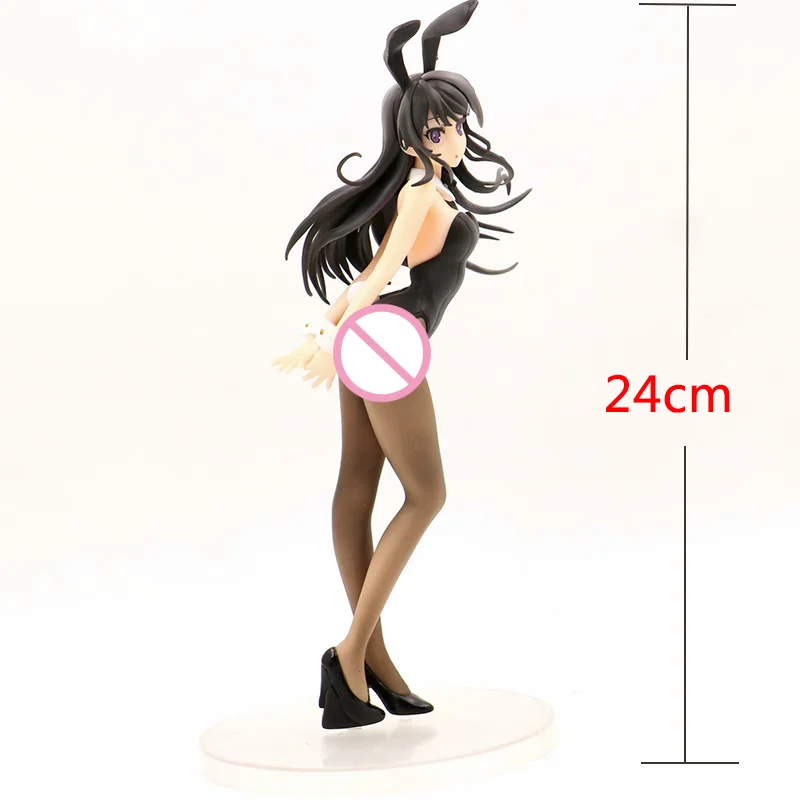 Экшн-фигурки Rascal не мечтает кролика 24 см Senpai Sakurajima Mai сексуальные девушки ПВХ