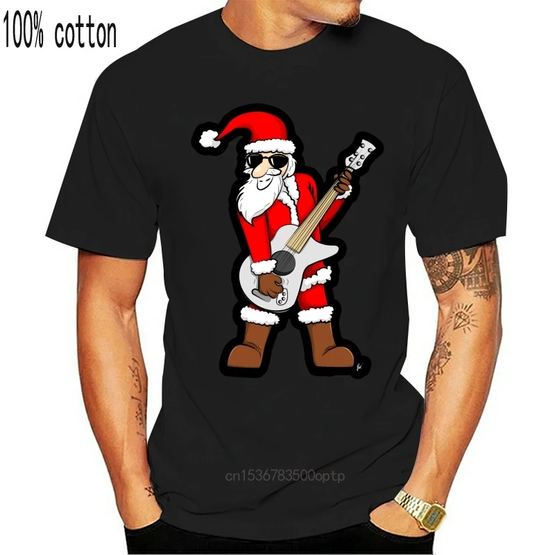 

Футболка мужская оверсайз, тенниска с принтом рок-звезды, Санта-Клауса, отца, Рождества, качалки с круглым вырезом, Стильная майка, лето