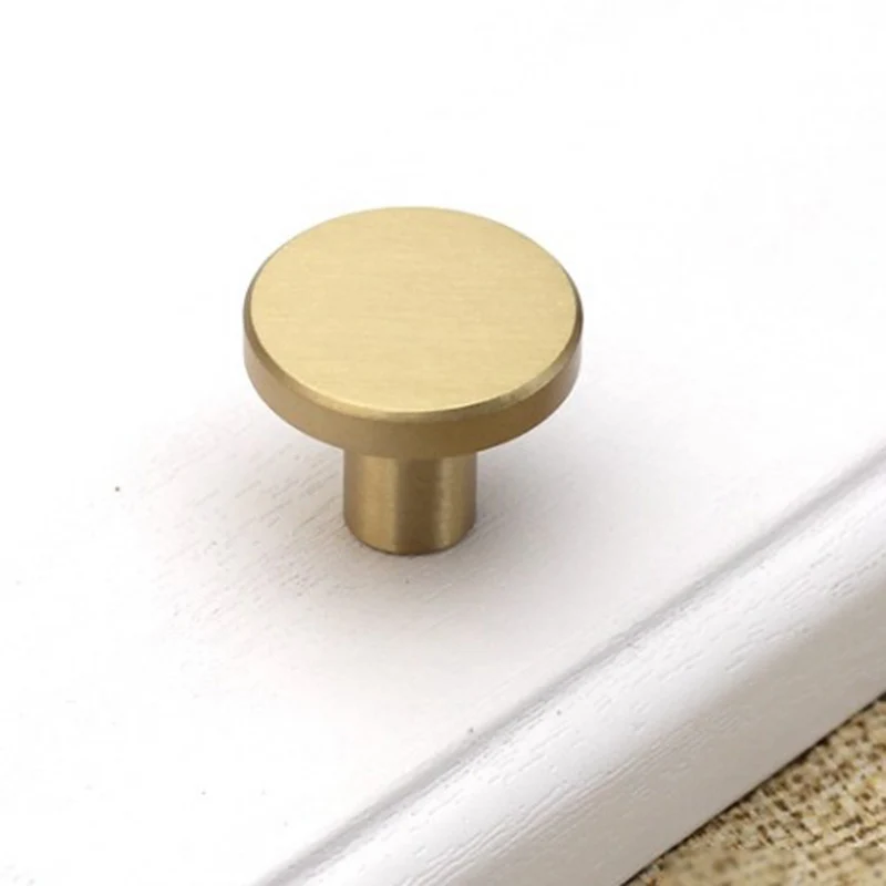

Copper Handle Pure Copper Handle Nordic Drawer Closet Handle Diamond Single Hole Simple Modern Coppersmith All Copper Handle HOT