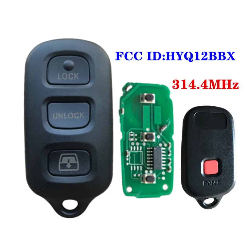 HYQ12BBX HYQ12BAN HYQ1512Y дистанционный ключ 314 МГц для Toyota Camry Solara Corolla Sienna матрица 4 кнопки