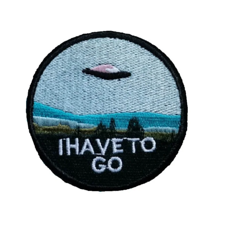 Я должен идти гладить на нашивки значки Секретные материалы вышитая одежда для