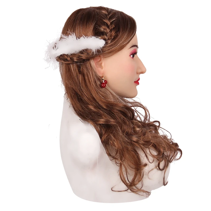 Маска на лицо Алисы Реалистичная мягкая силиконовая женская маска маскарад