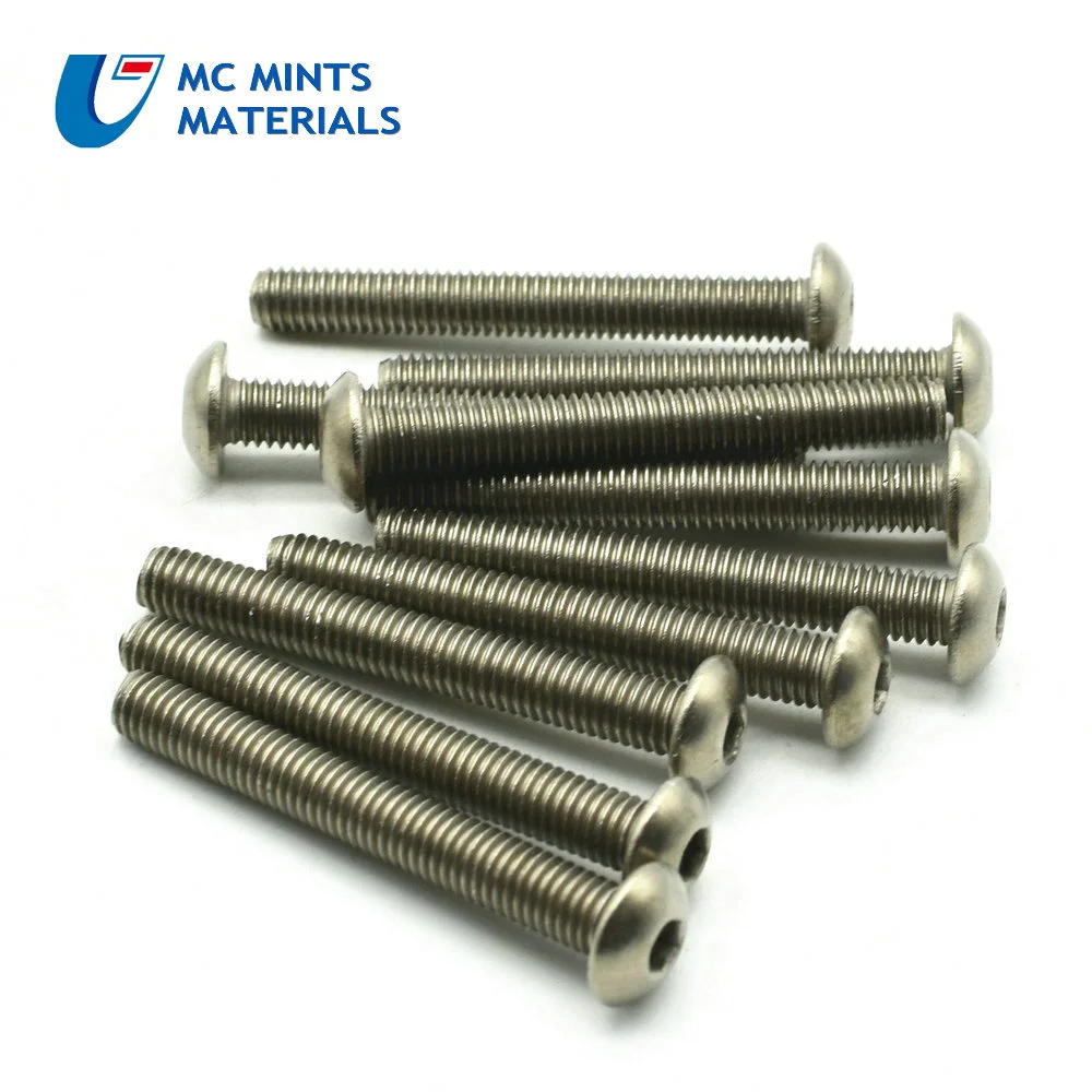 Титановый болт M4x5 6 8 10 12 15 20 25 30 35 40 45 50 мм крепежный с шестигранной головкой класс 2