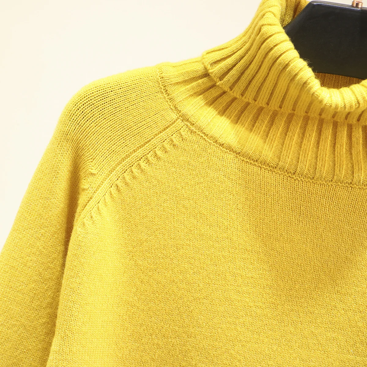 Незаменимый женский свитер модный однотонный джемпер с длинным рукавом