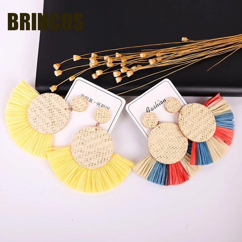 Серьги с кисточками 2019 модные богемные женские длинные серьги в виде капель воды