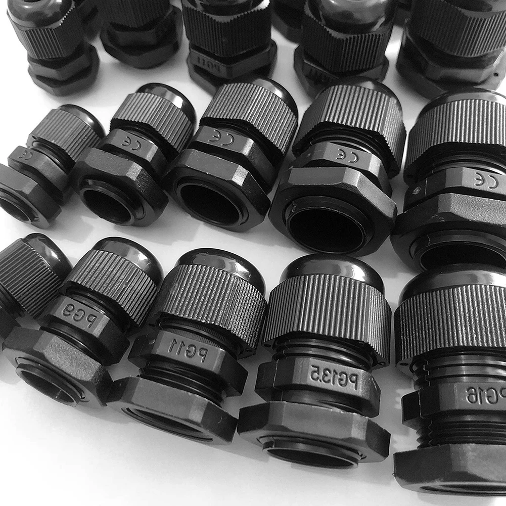 Новинка 2021 20 шт. водонепроницаемые регулируемые Кабельные соединители 3-13 мм PG7 PG9