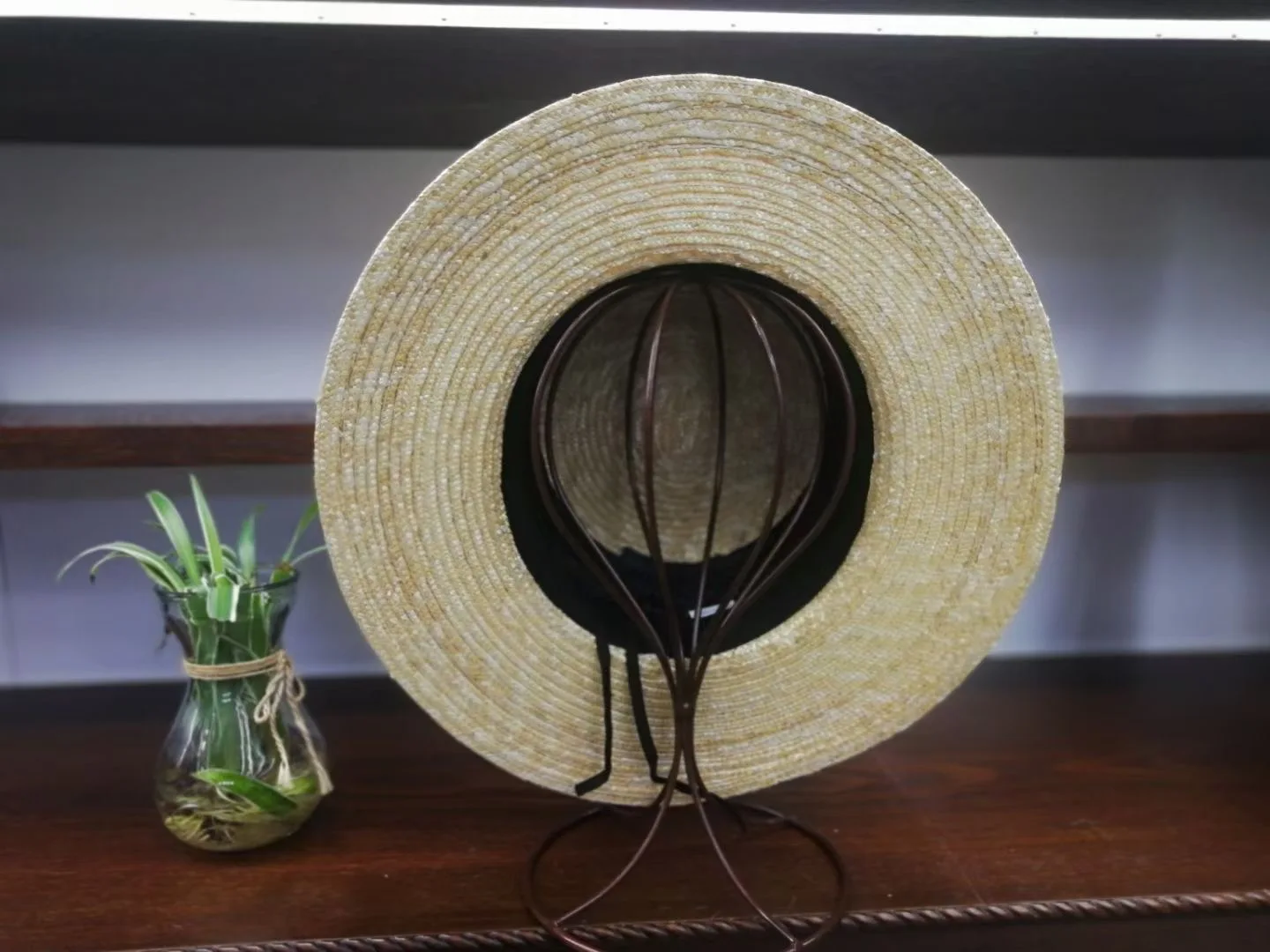 

202102-YY new SUMMER national style handmade straw color patchwork lady fedoras cap men women leisure panama jazz hat