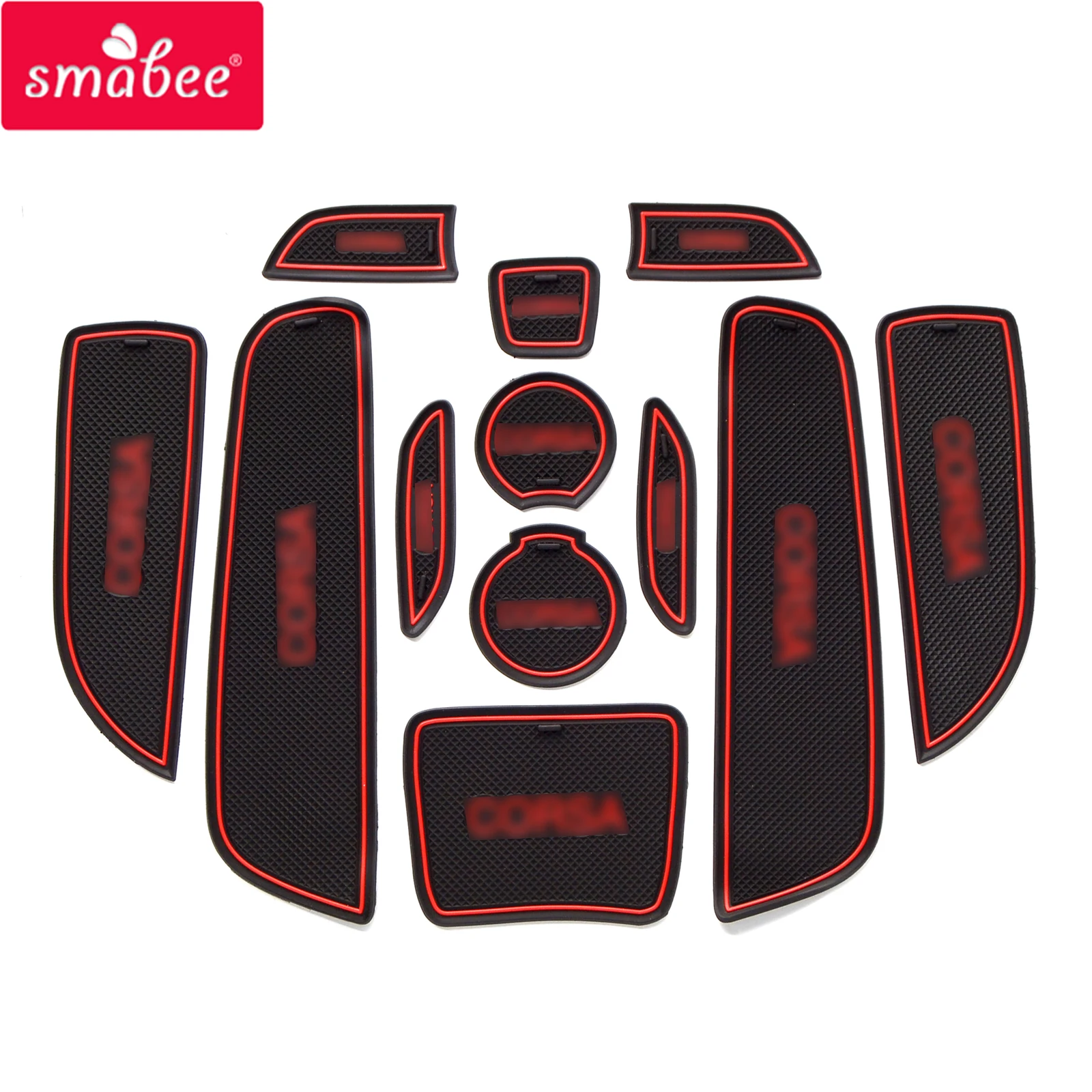 Противоскользящий коврик SMABEE с прорезями для ворот и чашек Opel Vauxhall Corsa 2015-2018