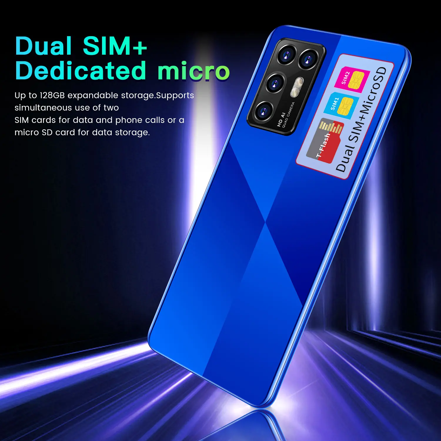 

2021 P49 Cheap Mobile Phone 6+128GB 5.8 Inch 8 Core 4500mAh Double SIM Card Face Unlock Cellphones MTK6895 Global 5G LTE Bands