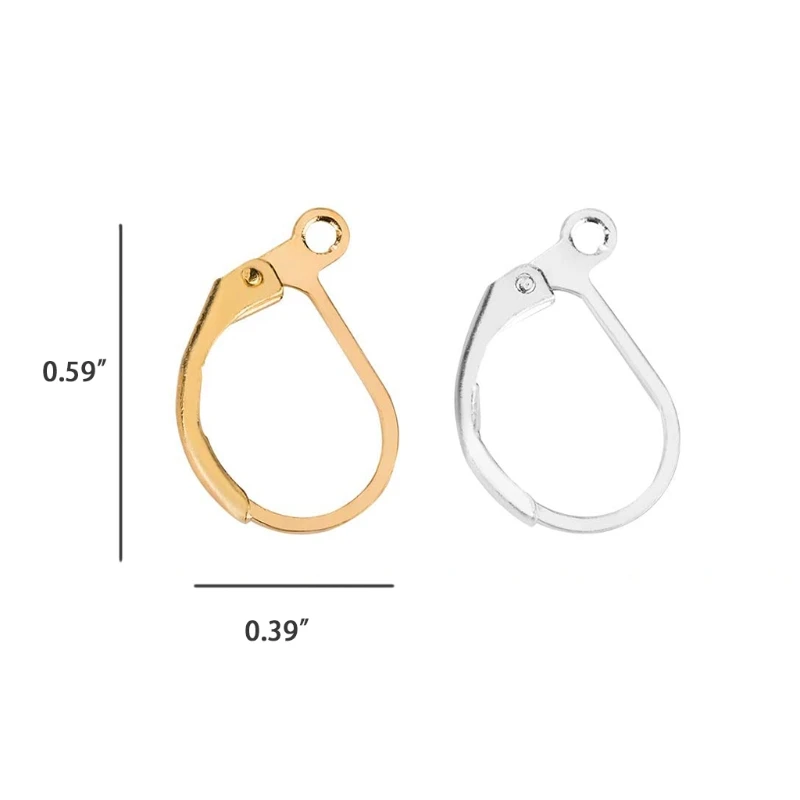 

100pcs Leverback Earwire Earrings Hooks Personalized Jewelry Anti-rust Material