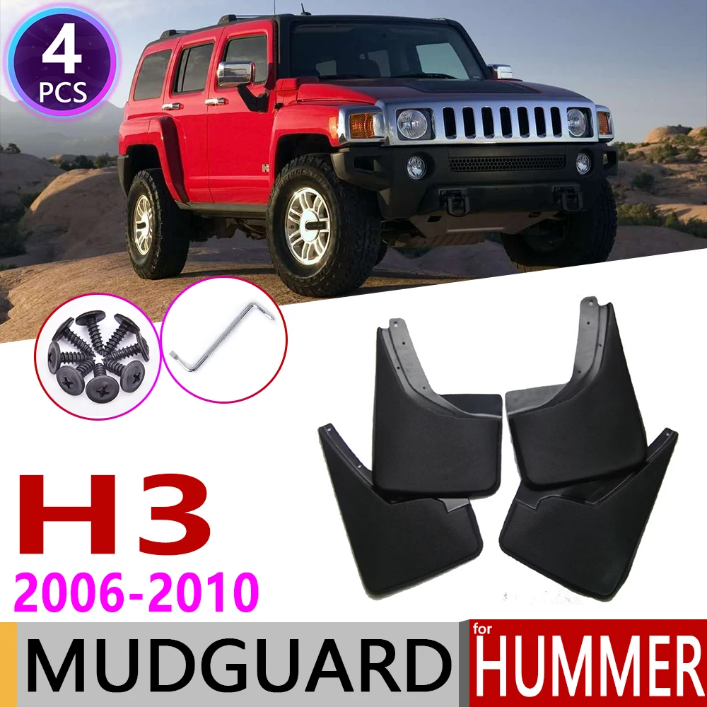 4 шт. для Hummer H3 H3T 2006 ~ 2010 переднее и заднее автомобильное Брызговики брызговики