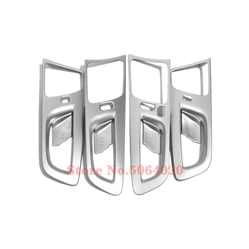 

ABS Matte For Volvo XC60 2018 2019 Car inner door protector handle Bowl decoration frame Cover Trim accessories car styling 4pcs