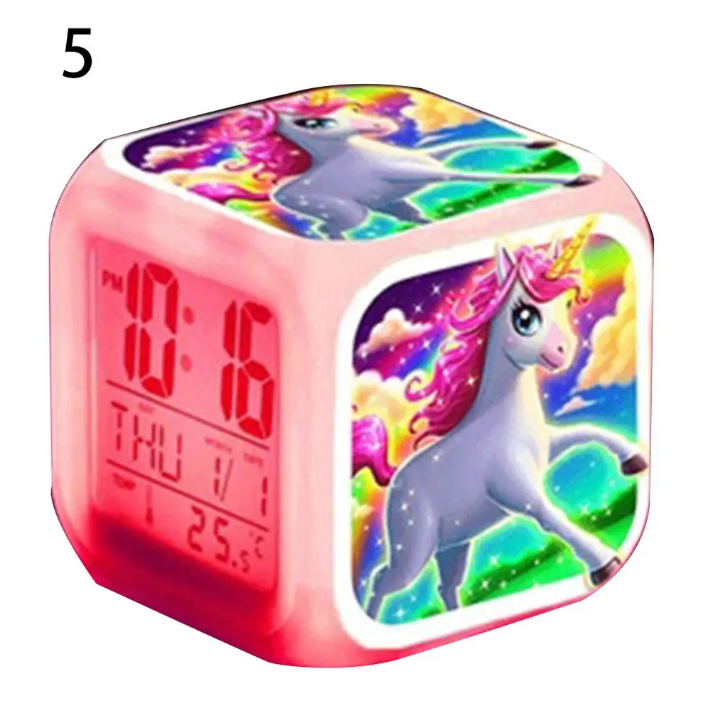 S Led Light Alarm Clock Cartoon Clock Boys Girls Alarm Clock