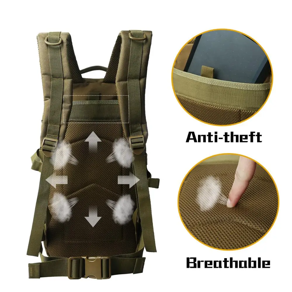 30L военный рюкзак Molle тактическая сумка водонепроницаемая сумка на открытом воздухе камуфляж военная сумка мужчины рыбалка охотничий рюкзак