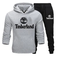 2021 fashion casual mens sports suit casual jogging sweat wicking sports suit timberland mens casual hooded sports suit