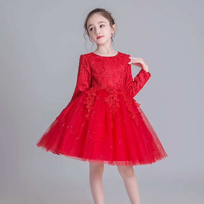 Сетчатый костюм принцессы с длинными рукавами сезон осень-зима платье-пачка