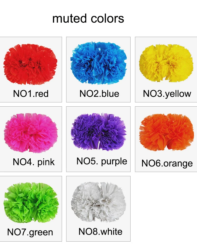 Помпоны для чирлидинга шарик с помпоном 4 шт. пластиковых ручек металлические