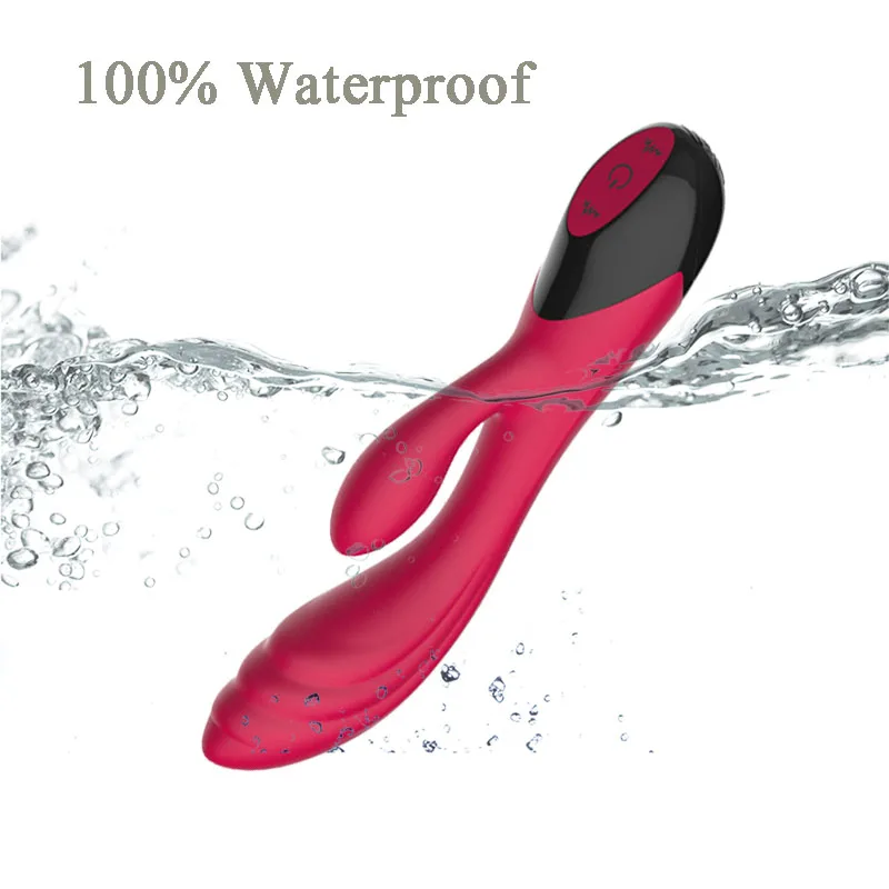 Новый 7-частотный женский Вибрационный Массажный инструмент с двойной головкой