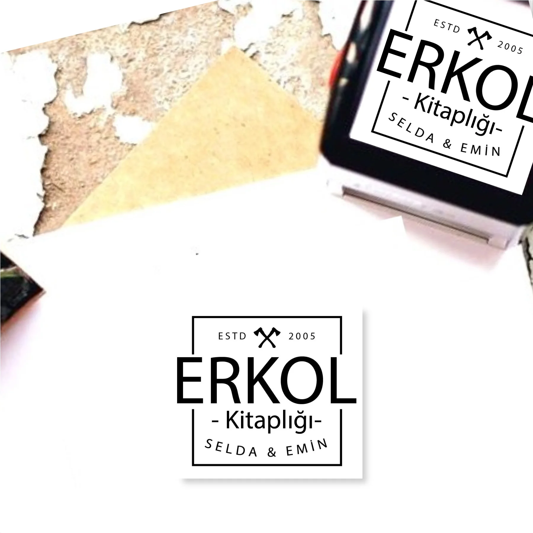 

Personalized Name Written Automatic Square Stamp-875