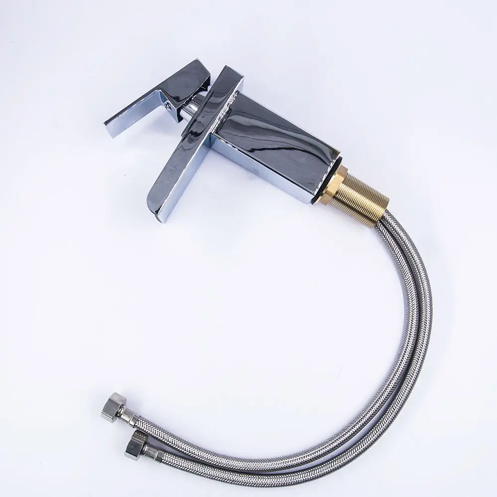 Современные серебряные смесители для раковины водопад латунный хромированный