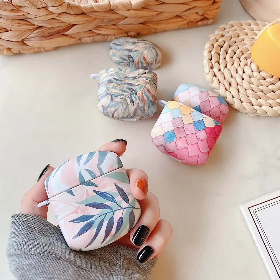 

For Edifier Lollipods Case Rainbow Fish Scales / Flower Earphone Cases Matte hard Plastic Charging Box Lolli Pods Protect Cover